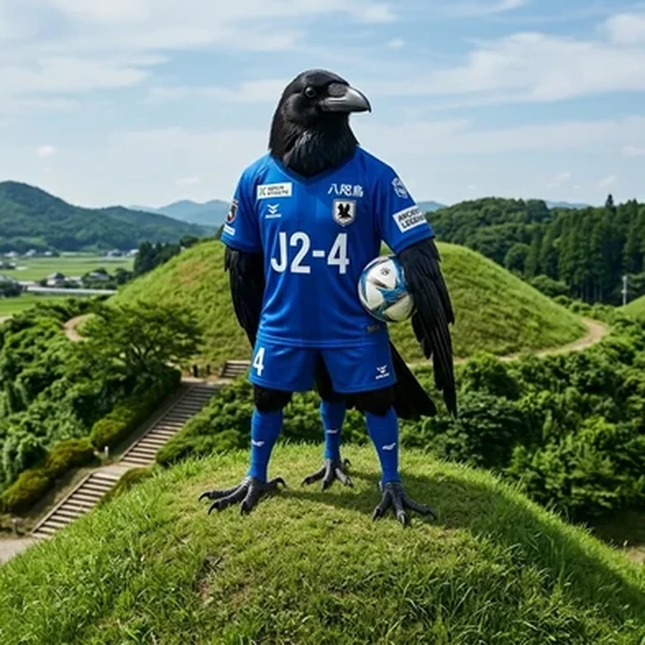 ヤタガラスと4組古墳のアイコン